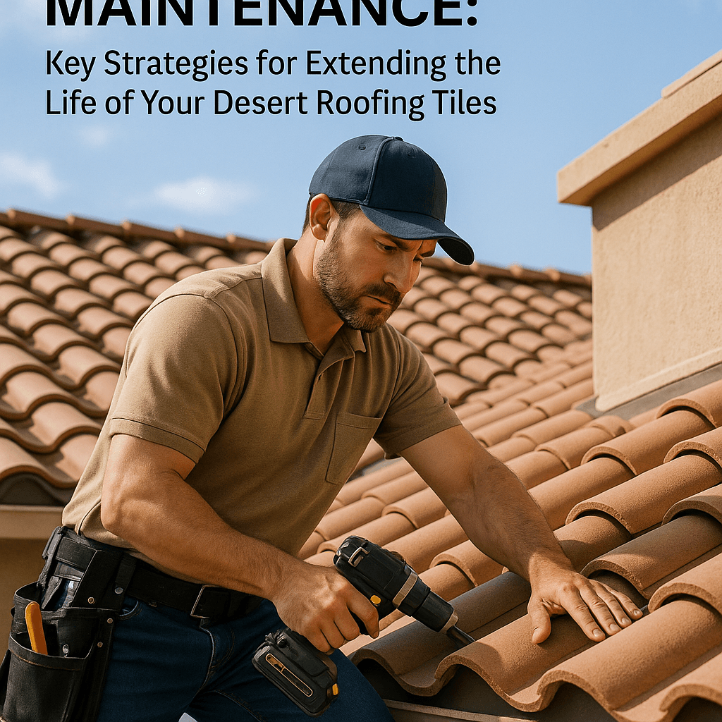 Editorial photographic guide on Preventative Maintenance: Key Strategies for Extending the Life of Your Desert Roofing Tiles.