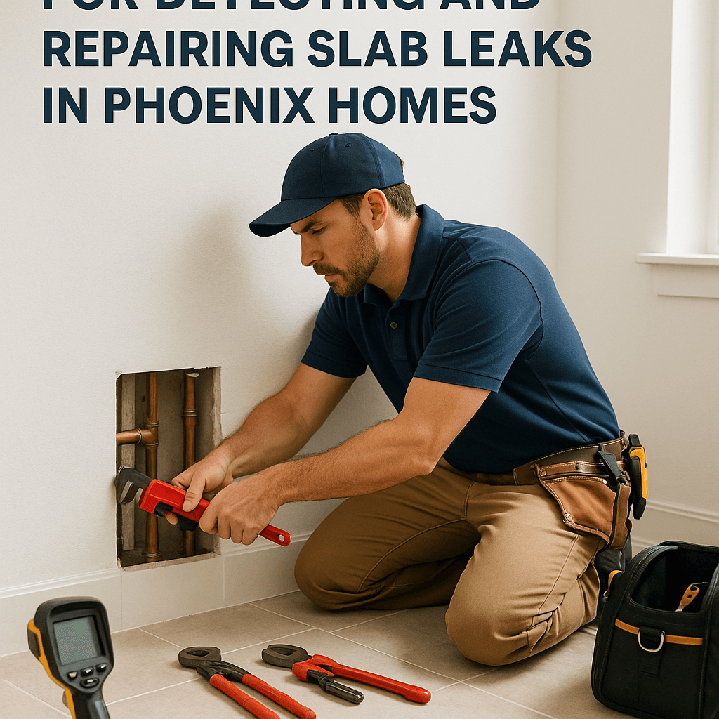 Editorial photographic guide on Essential Techniques for Detecting and Repairing Slab Leaks in Phoenix Homes