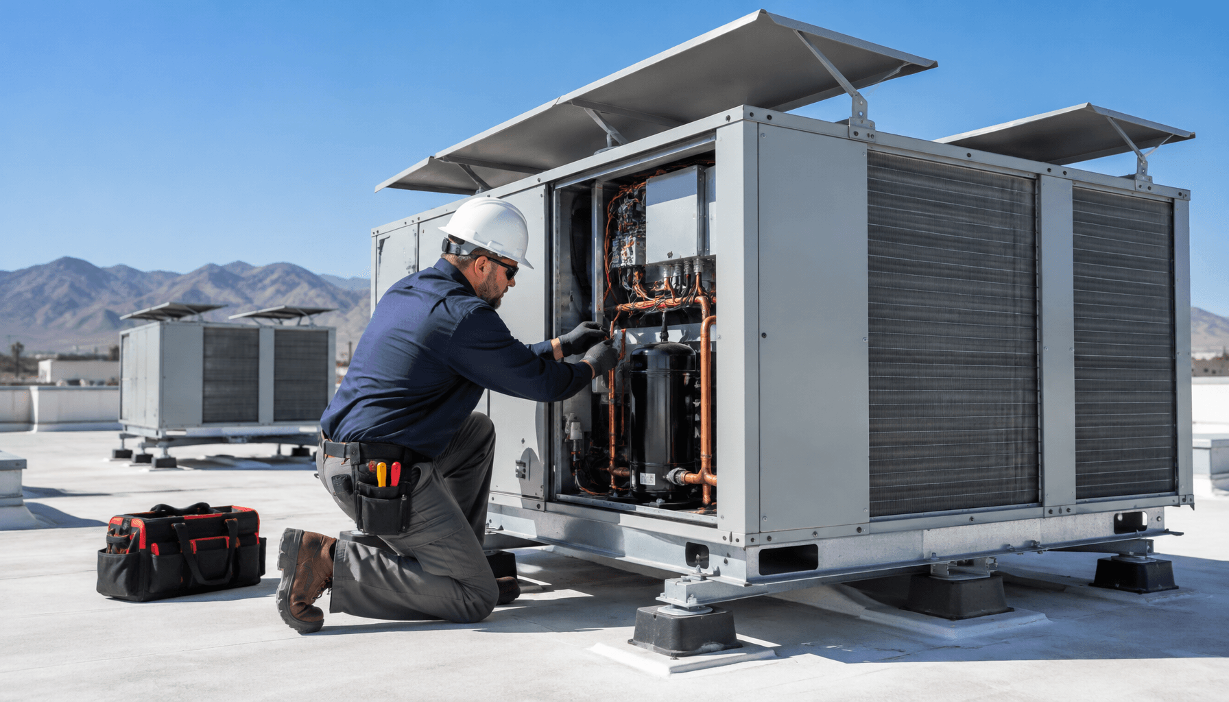 Commercial and Residential Rooftop HVAC Maintenance: Vibration Dampening and Sun Protection